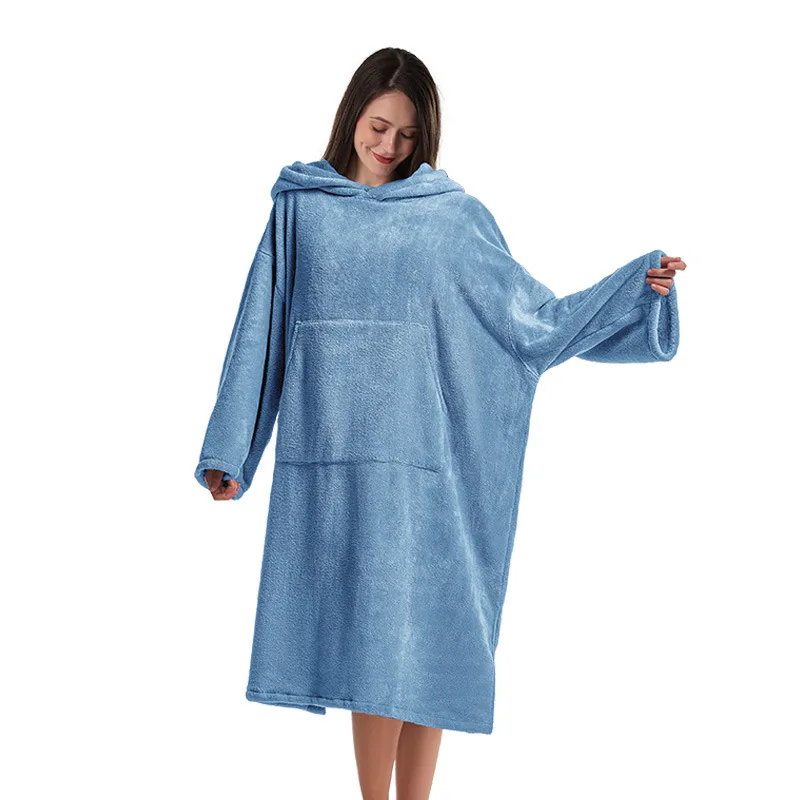 Women's hooded poncho